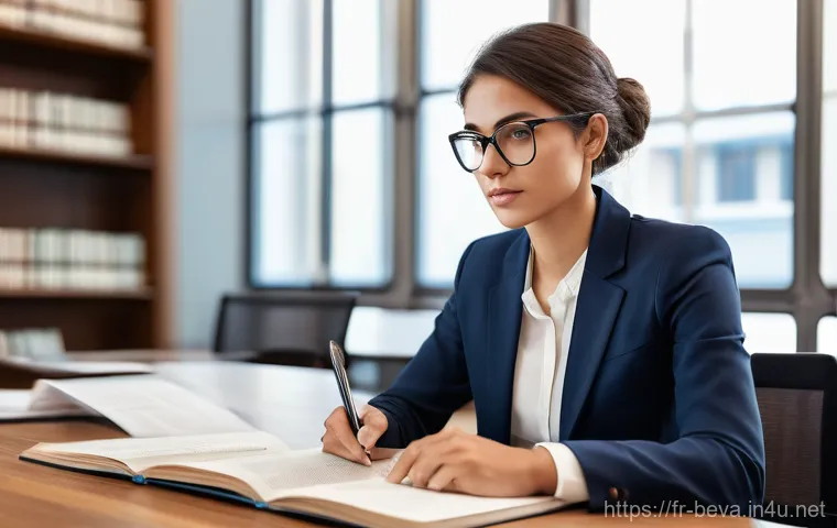 건축평가사 시험 준비 꿀팁 - **Prompt 1: The Foundation of Expertise**
An intelligent, professional-looking young woman (arou...