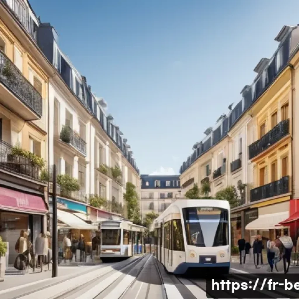 건축평가사 초보자가 꼭 알아야 할 팁 - A detailed urban real estate scene in a French city neighborhood, showcasing a mix of mid-rise resid...