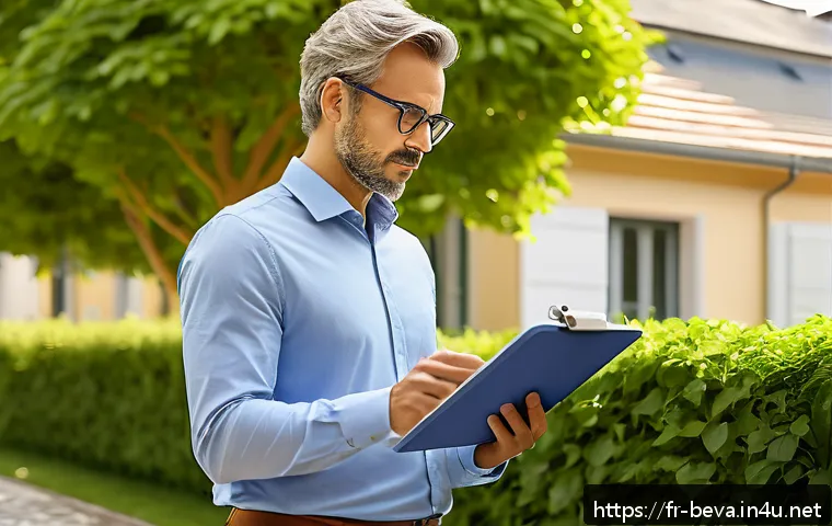 건축평가사의 실무교육 과정 체험기 - A professional real estate appraiser conducting a detailed property evaluation in a bright, modern F...